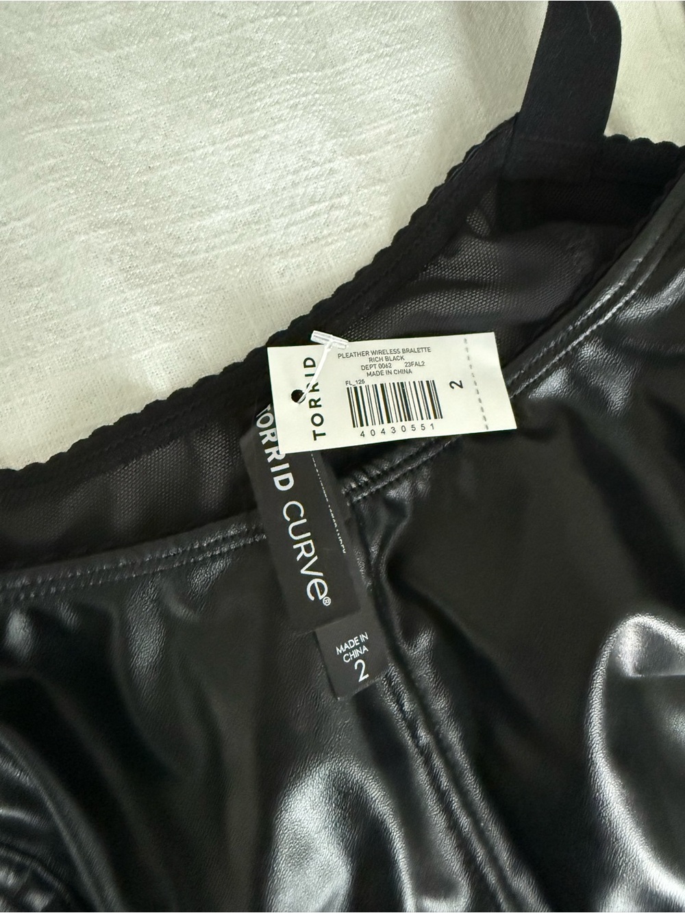 Torrid Pleather Wireless Bralette - Picture 4 of 7